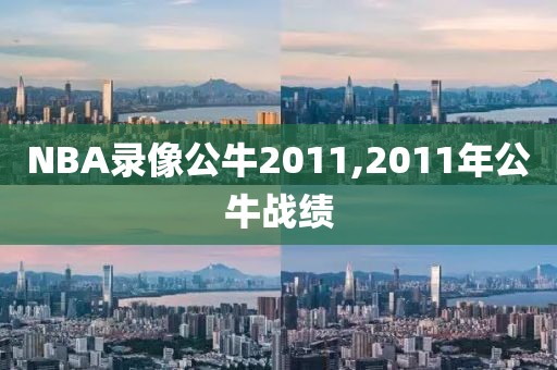 NBA录像公牛2011,2011年公牛战绩