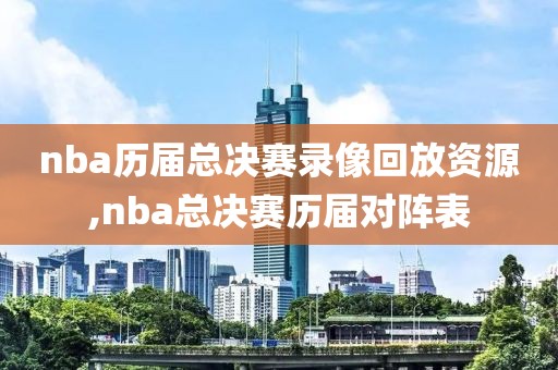 nba历届总决赛录像回放资源,nba总决赛历届对阵表