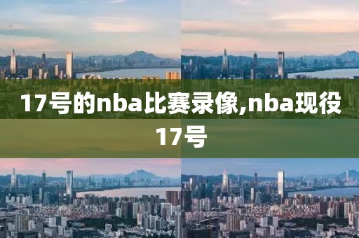 17号的nba比赛录像,nba现役17号
