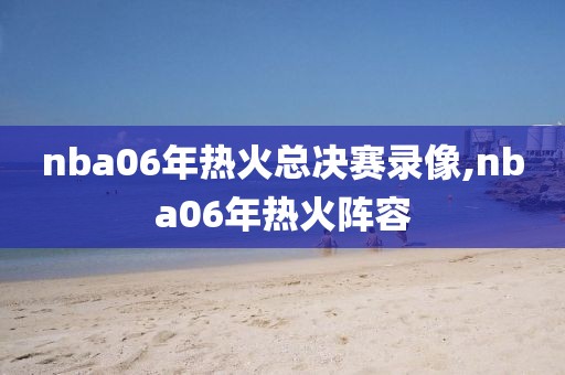 nba06年热火总决赛录像,nba06年热火阵容